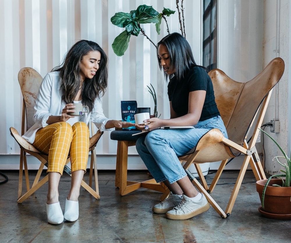 People sitting on chairs